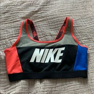 Nike multi-coloured sports bra